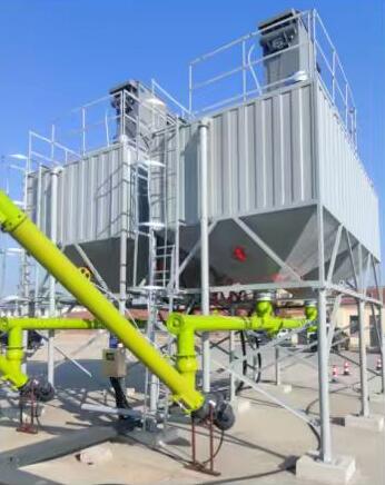 用于滨州基础设施建设的2台WSC50卧式水泥仓